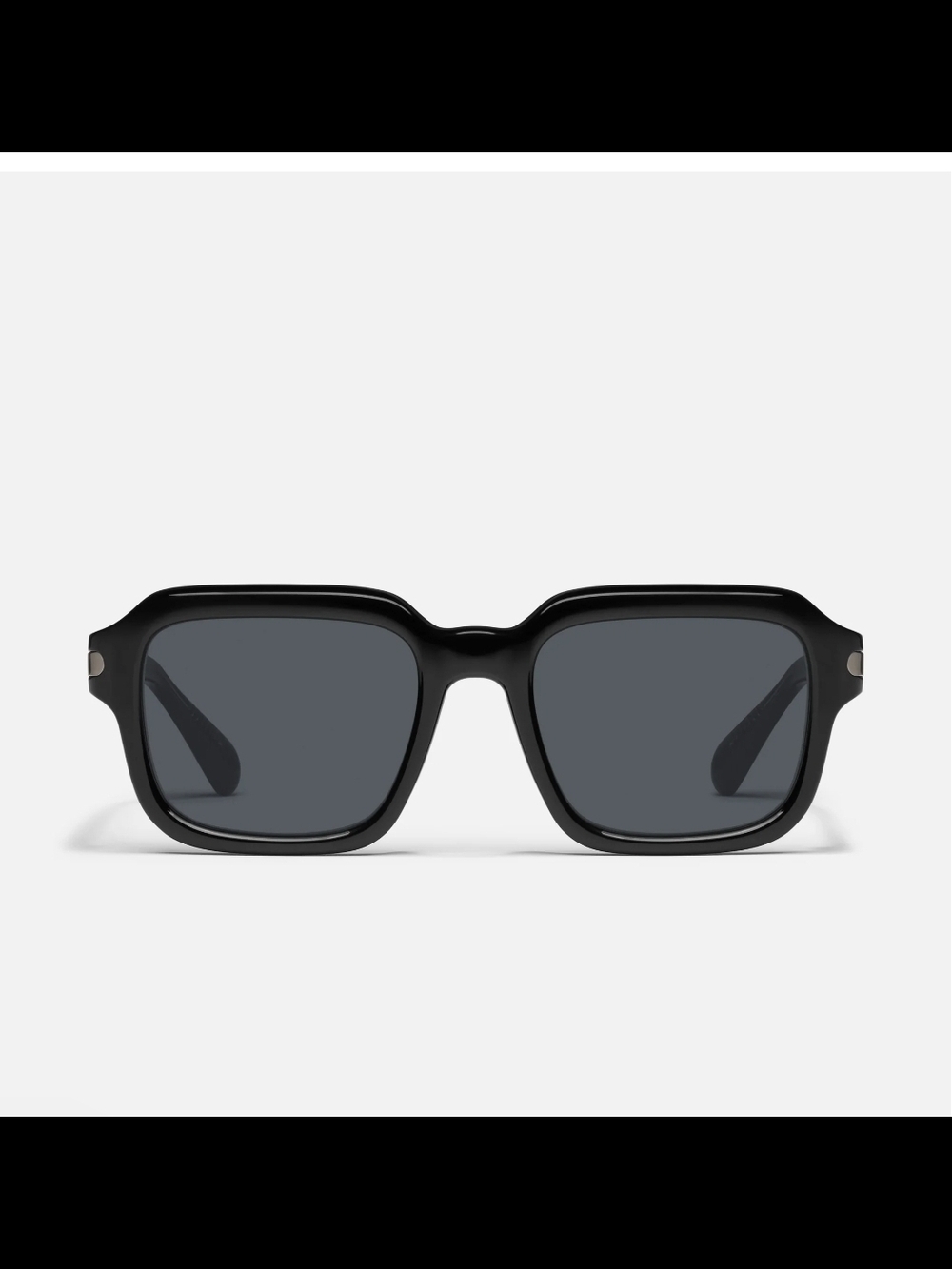 QUAY PLAYBACK Classic Square Black Sunglasses/Dark Gray Lenses NWT